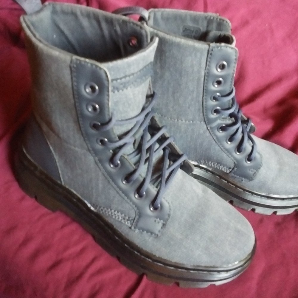 Dr Marten's GREY/BLUE canvas BRAND NEW